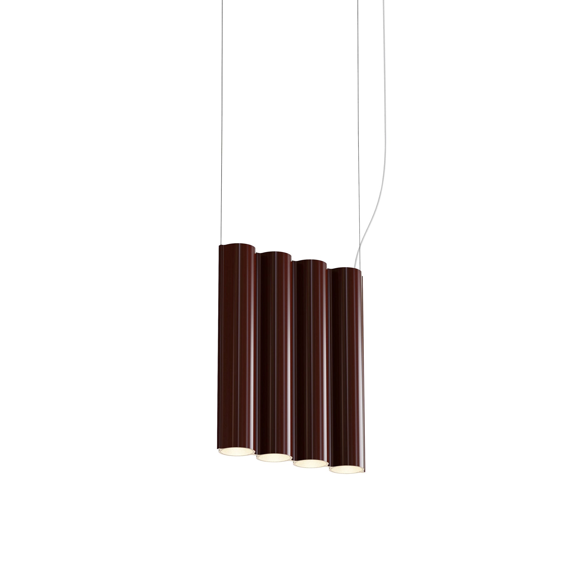Silo 4SA Suspension Lamp: Glossy Oxblood