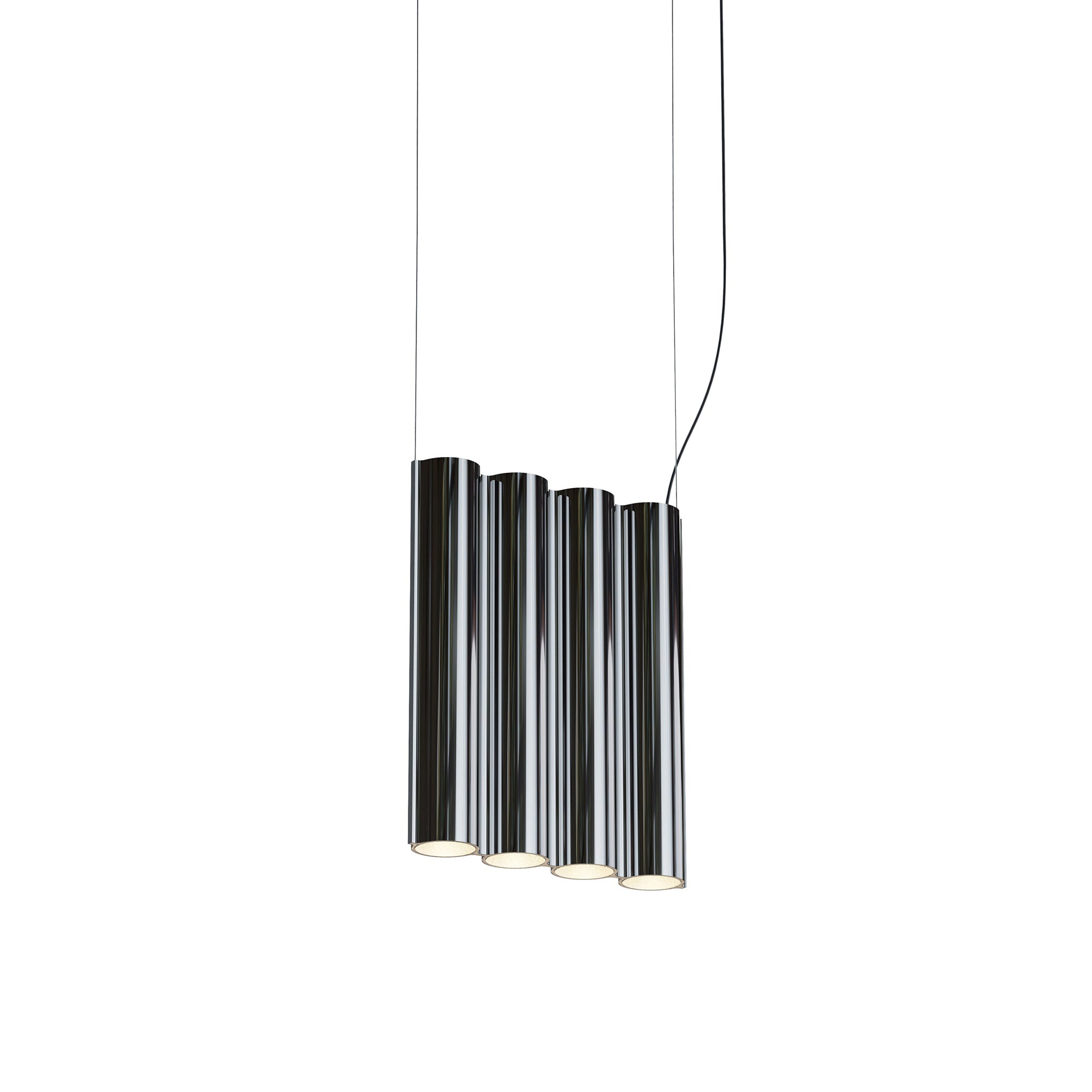 Silo 4SA Suspension Lamp: Mirror Polished Aluminum