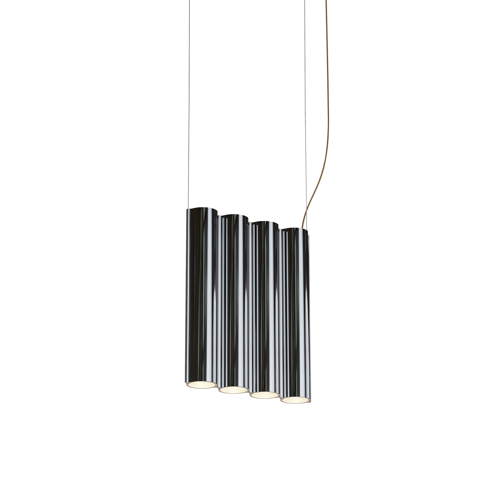 Silo 4SA Suspension Lamp: Mirror Polished Aluminum