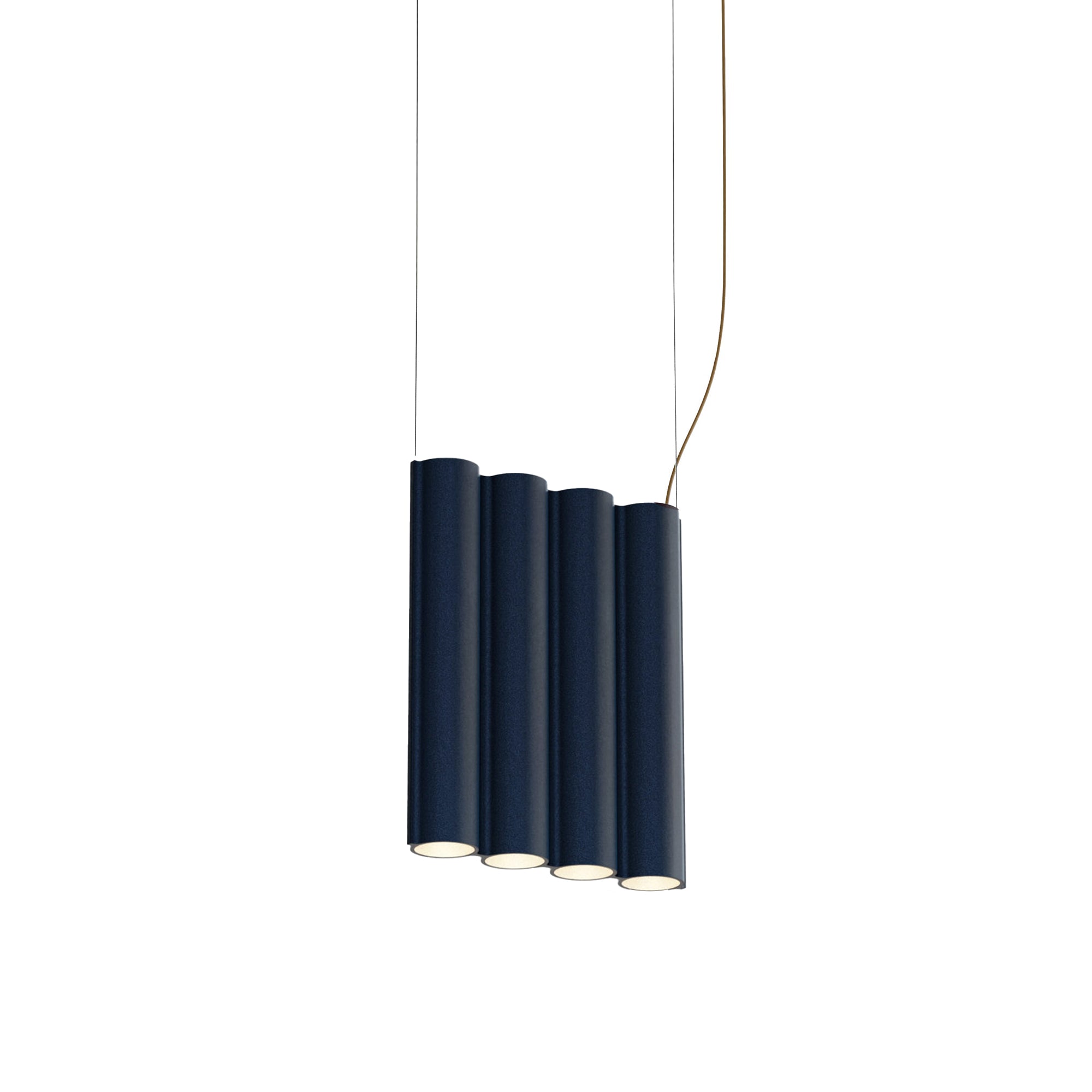 Silo 4SA Suspension Lamp: Textured Midnight Blue