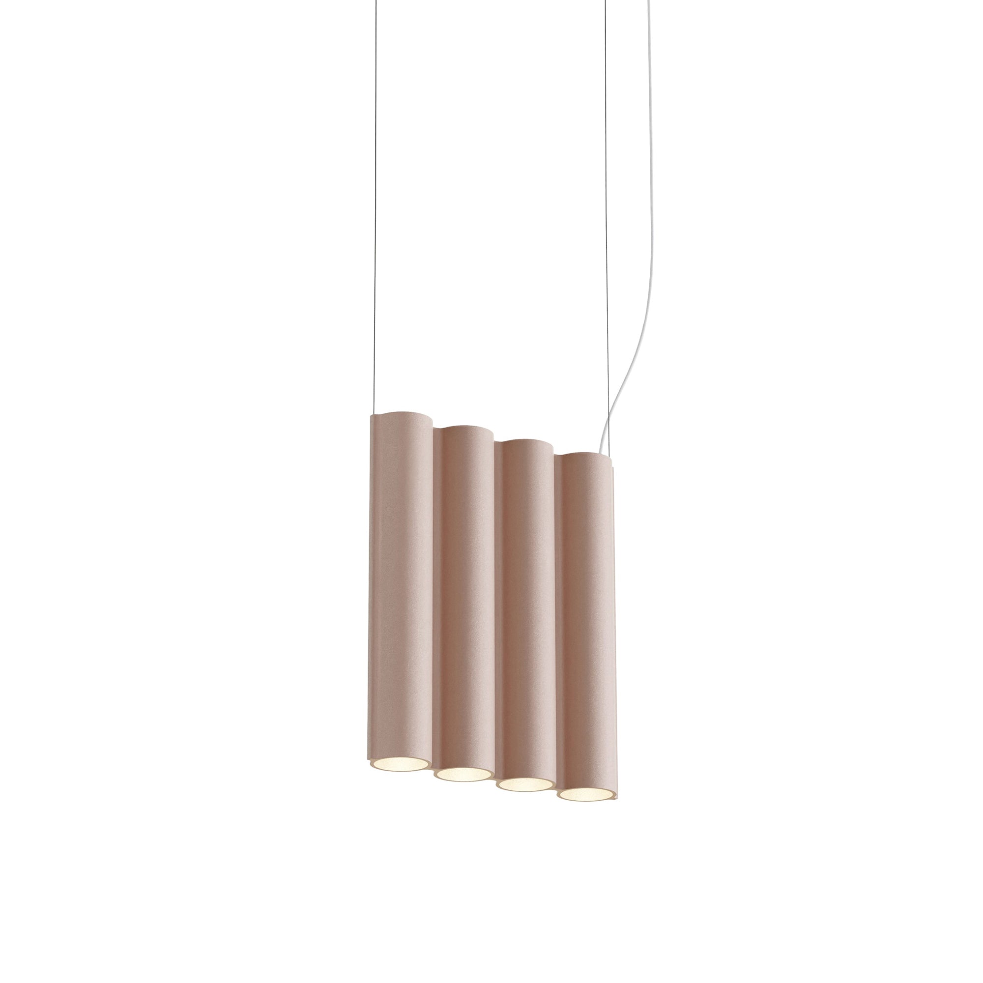 Silo 4SA Suspension Lamp: Wrinkled Dusty Pink