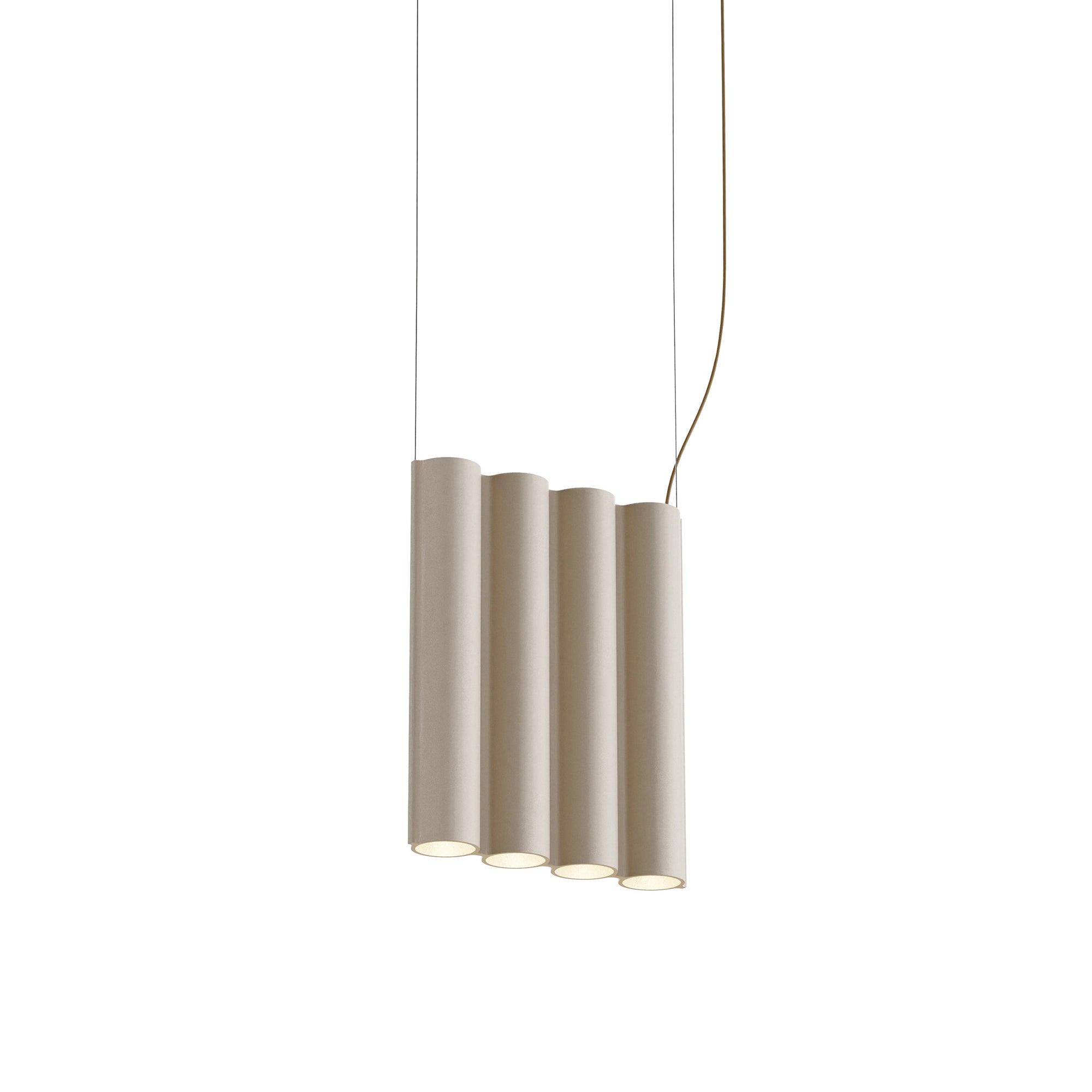 Silo 4SA Suspension Lamp: Textured Beige
