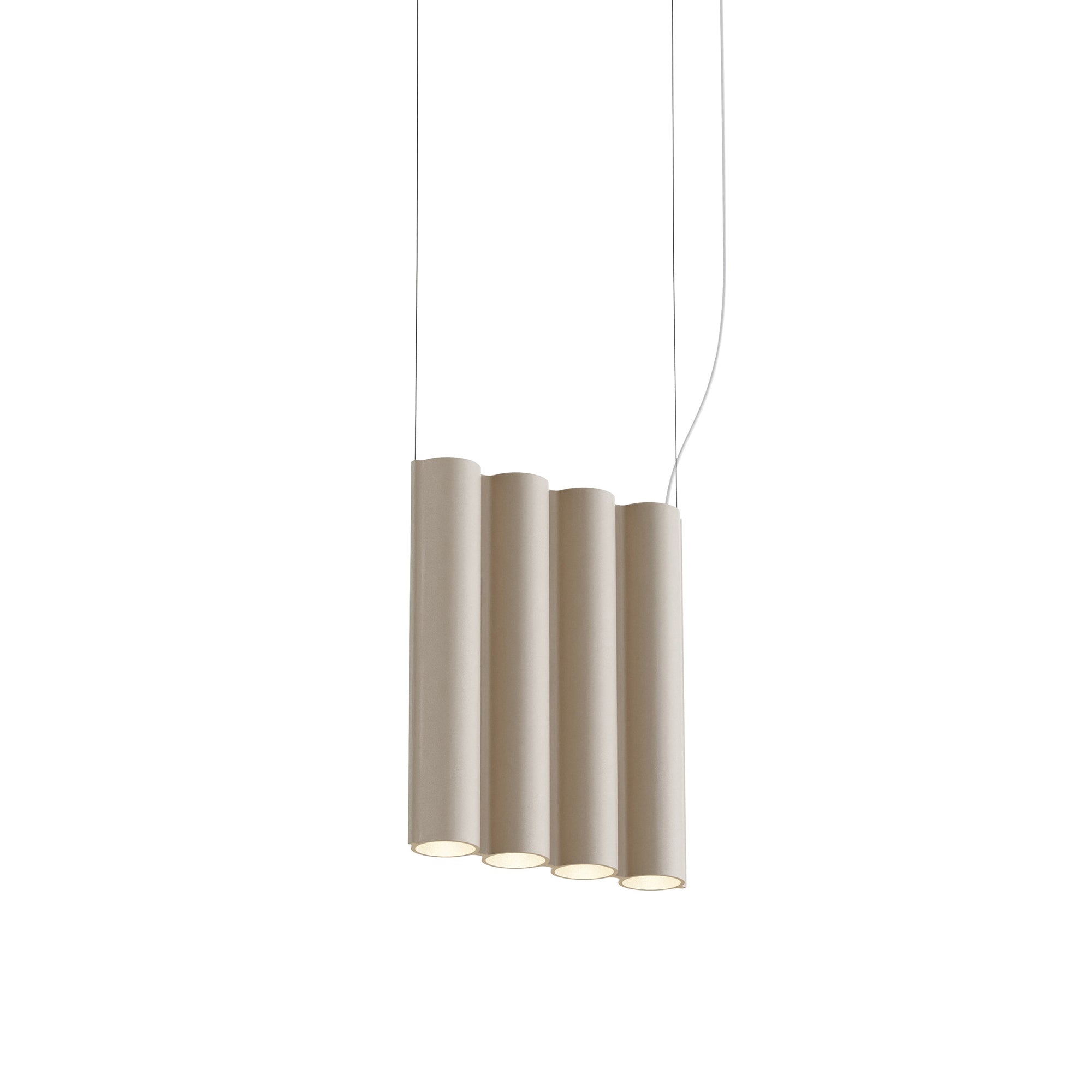 Silo 4SA Suspension Lamp: Textured Beige