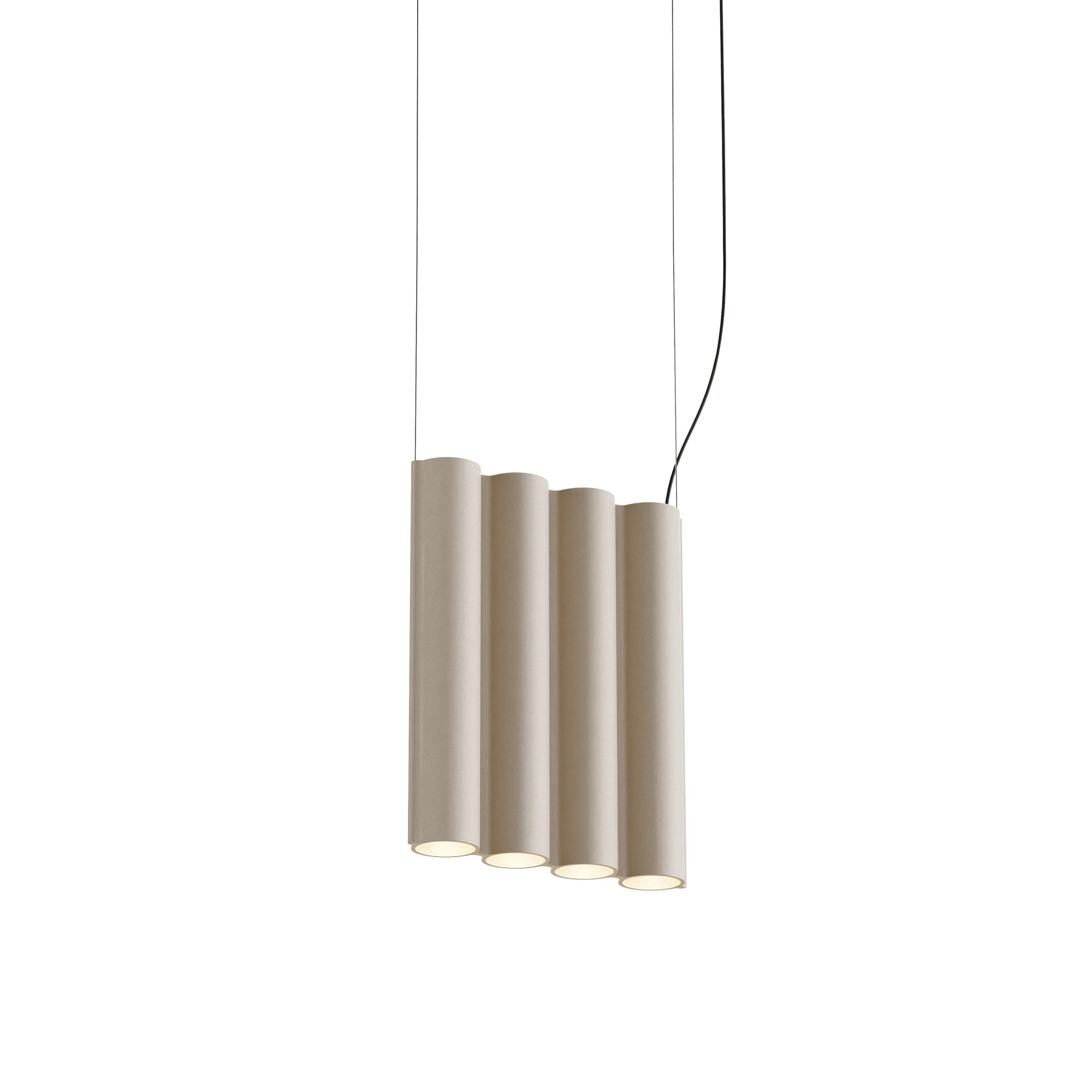 Silo 4SA Suspension Lamp: Textured Beige