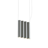 Silo 4SA Suspension Lamp: Tumbled Aluminum