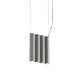 Silo 4SA Suspension Lamp: Tumbled Aluminum