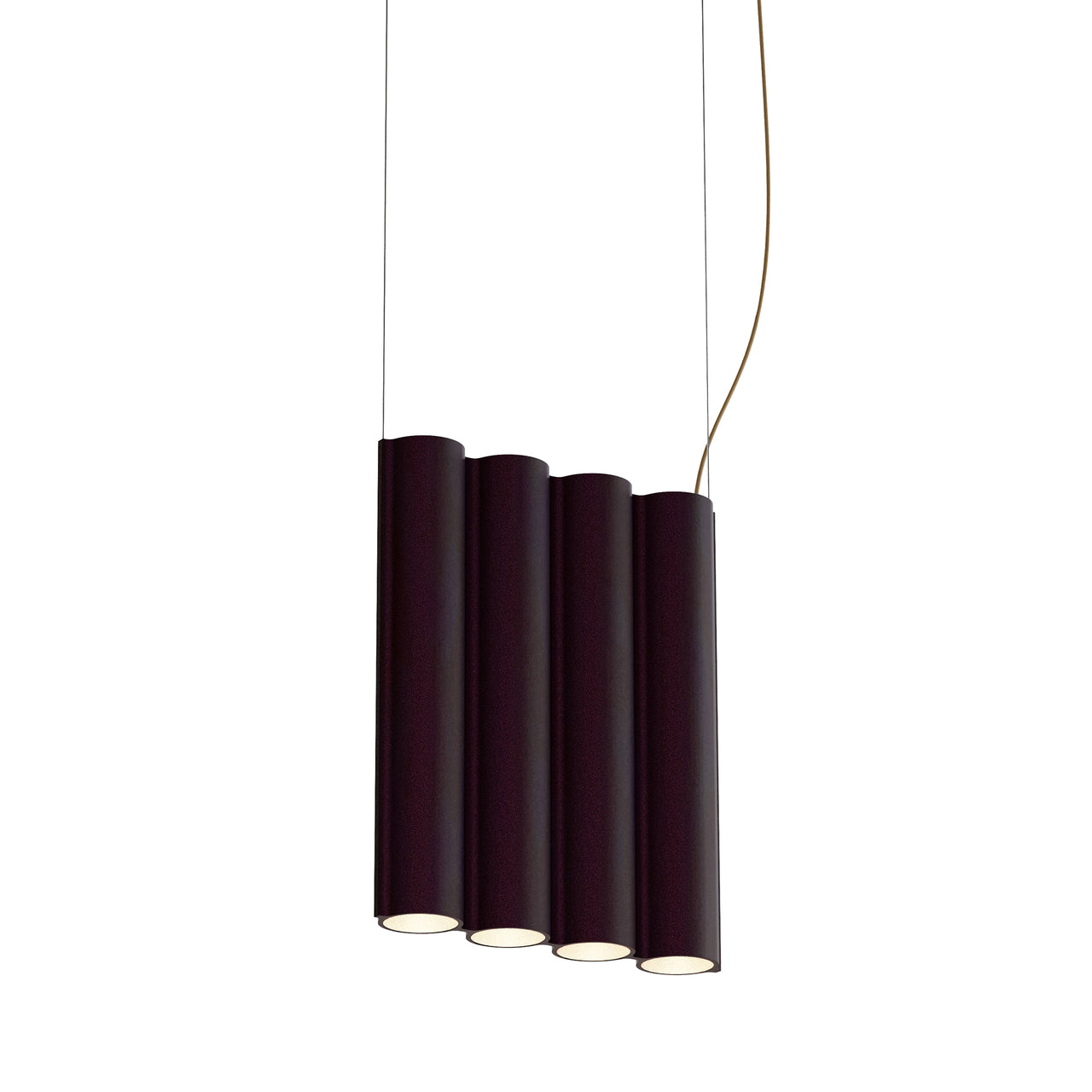 Silo 4SA Suspension Lamp: Aubergine