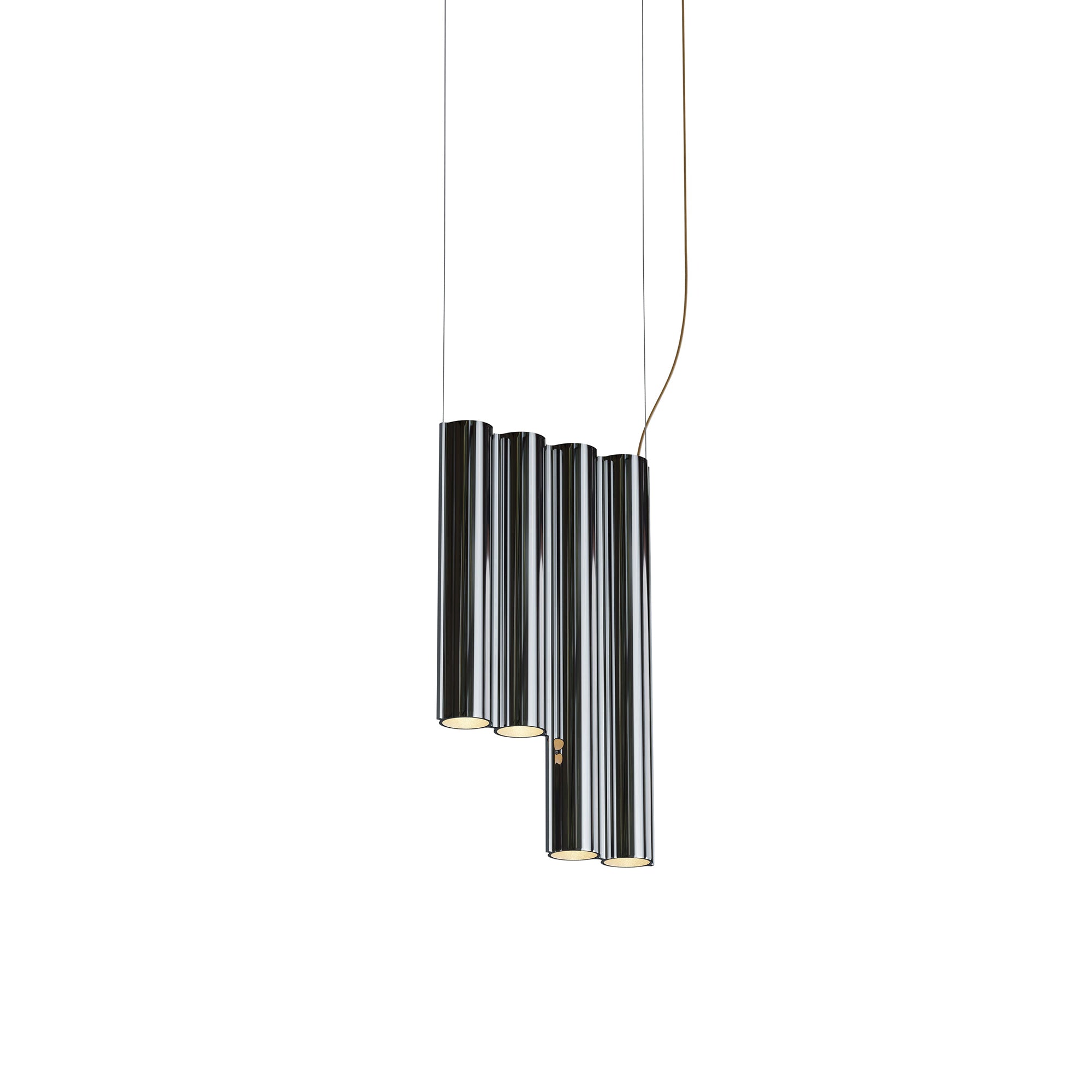 Silo 4SE Suspension Lamp: Mirror Polished Aluminum