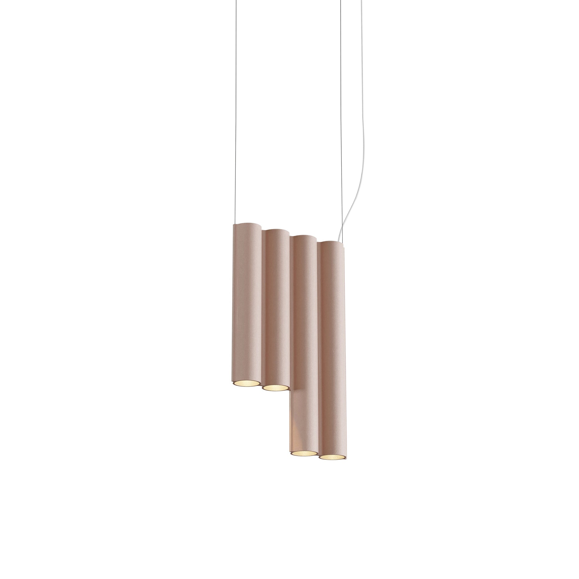 Silo 4SE Suspension Lamp: Wrinkled Dusty Pink