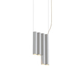 Silo 4SE Suspension Lamp: Textured White