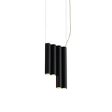 Silo 4SE Suspension Lamp: Textured Black
