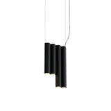 Silo 4SE Suspension Lamp: Textured Black