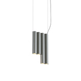Silo 4SE Suspension Lamp: Tumbled Aluminum