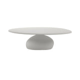 Vesper Occasional Table: Low + White Stonacril