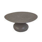 Vesper Occasional Table: Low + Grey Stonacril
