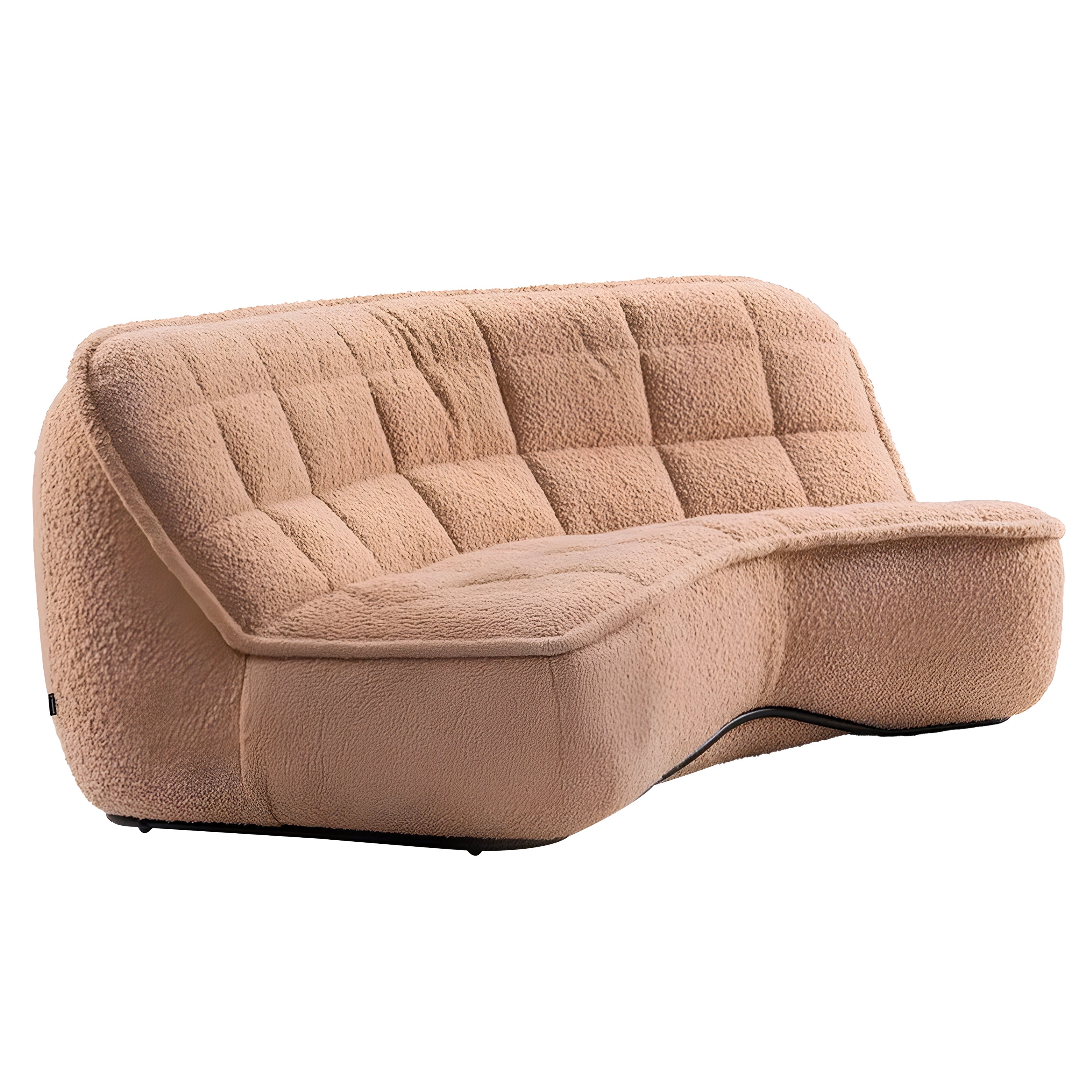 Vibe Sofa: 3 + Negro Matt Lacquered