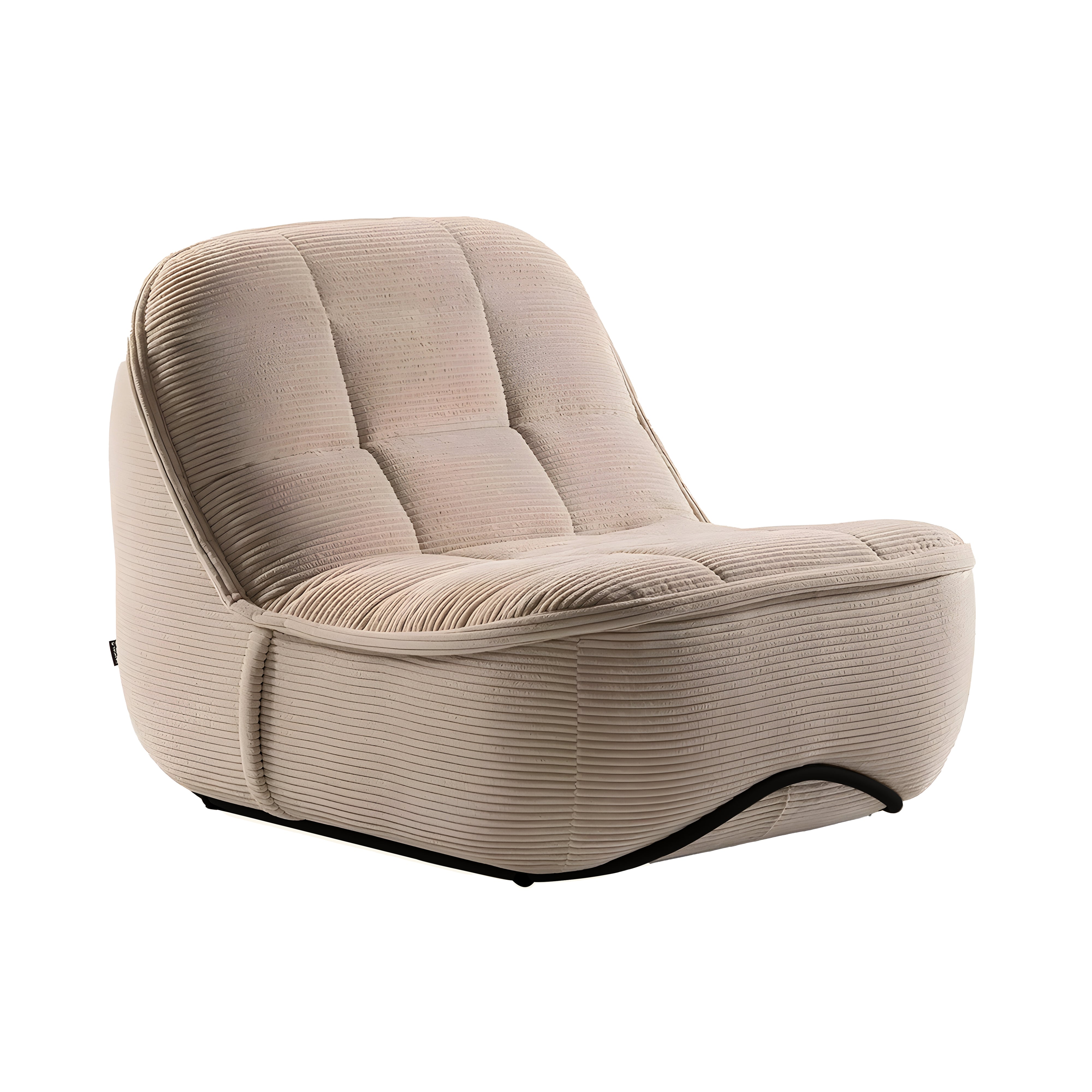 Vibe Lounge Chair: Negro Matt Lacquered