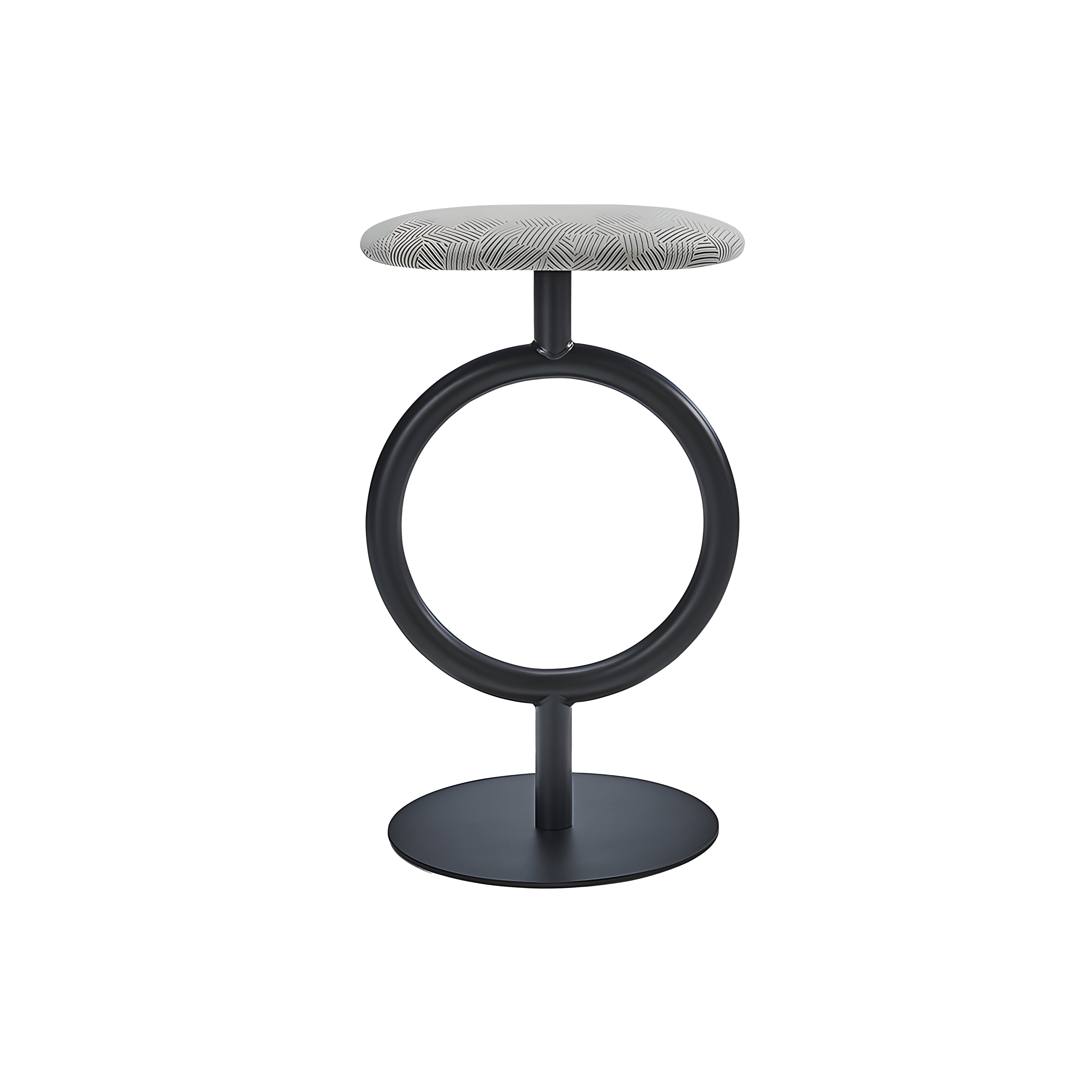 Totem Bar Stool: Medium + Negro Matt Lacquered