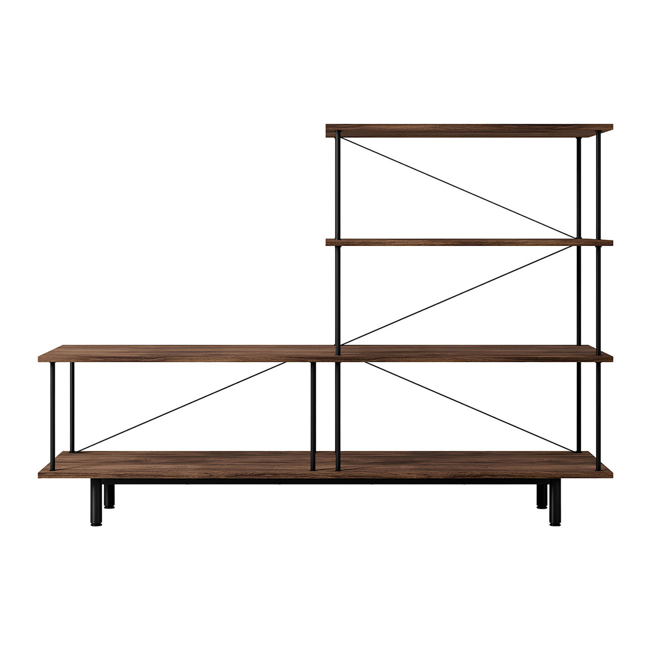 Seiton Shelf: Natural Walnut + 2-2 Right