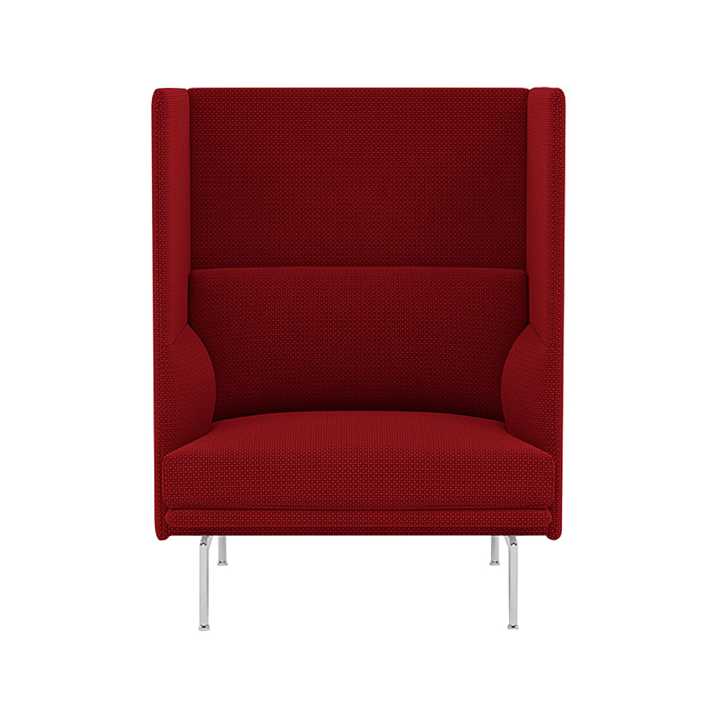 Outline Highback 1-Seater Sofa: Large + Small - 15.7