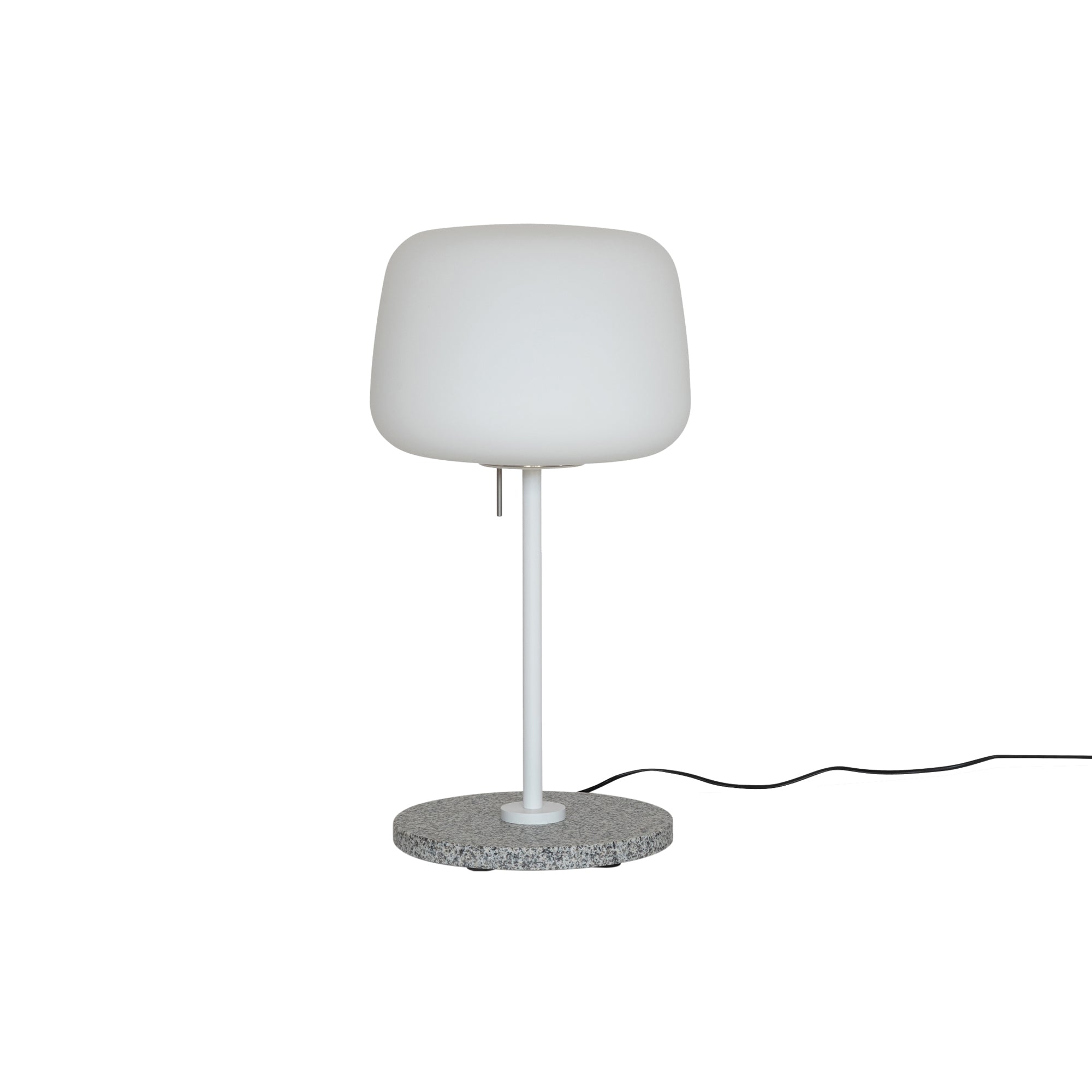 Soft Table Light: White + Light Grey Granite