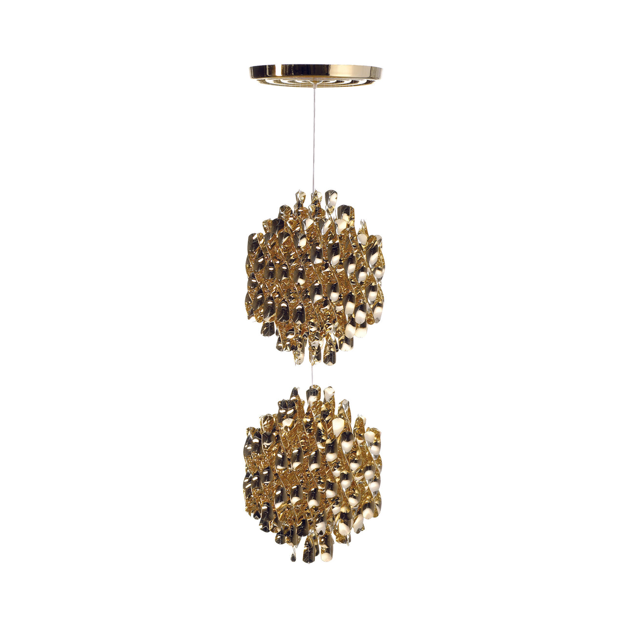 Spiral SP2 Pendant Light: Gold