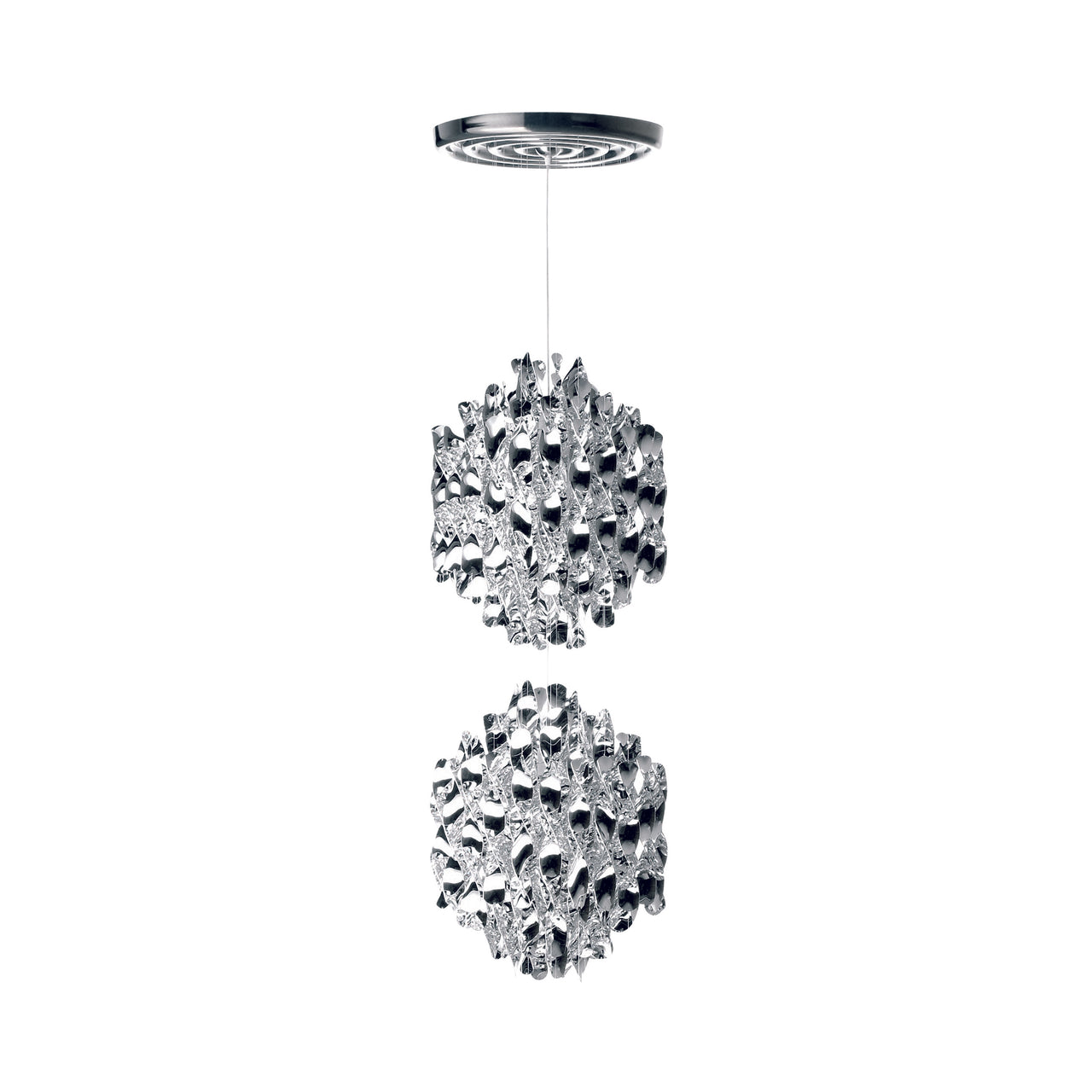 Spiral SP2 Pendant Light: Silver