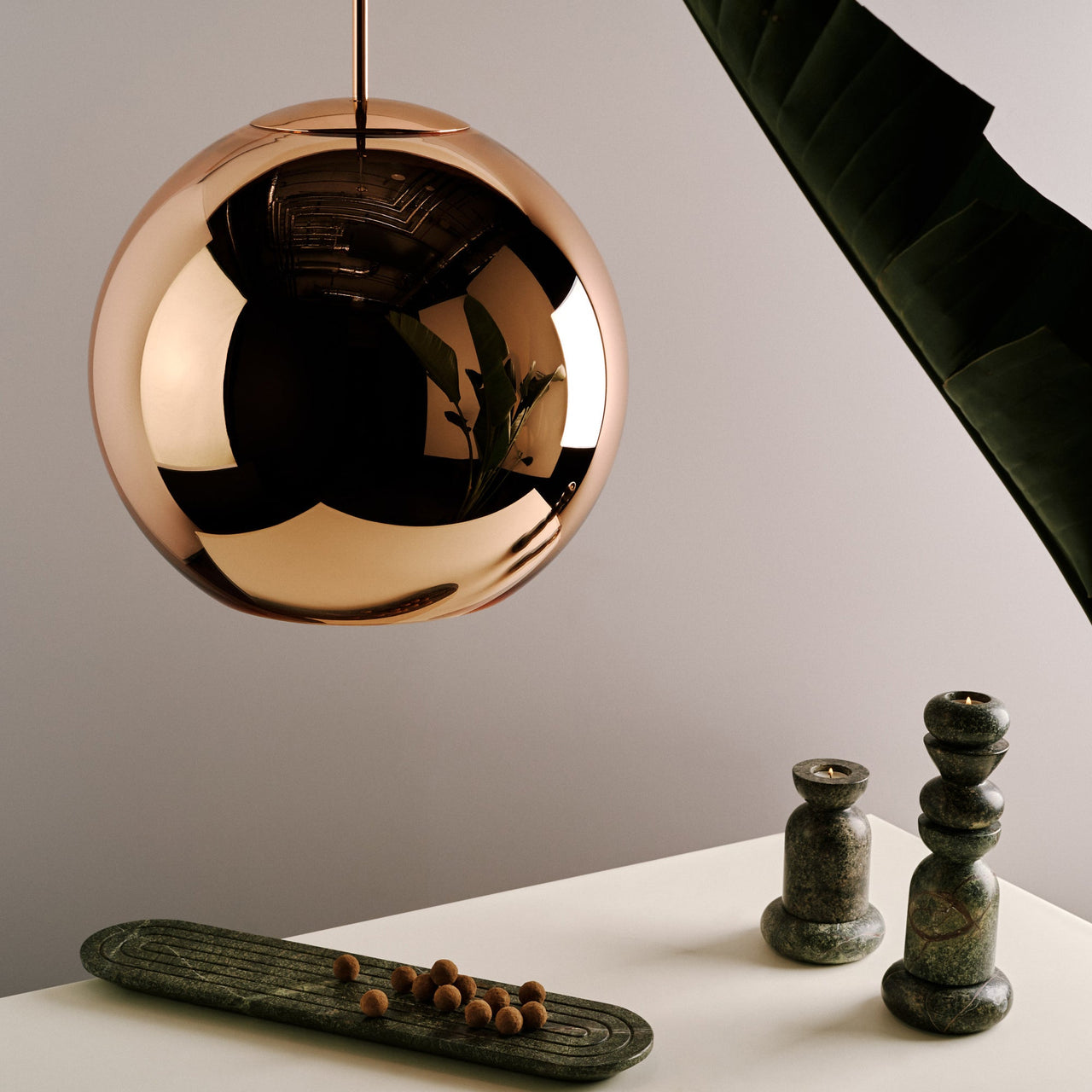 Copper LED Pendant