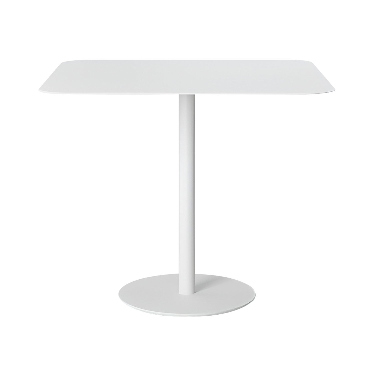 Odette Dining Table: White Metal