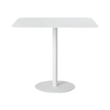 Odette Dining Table: White Metal