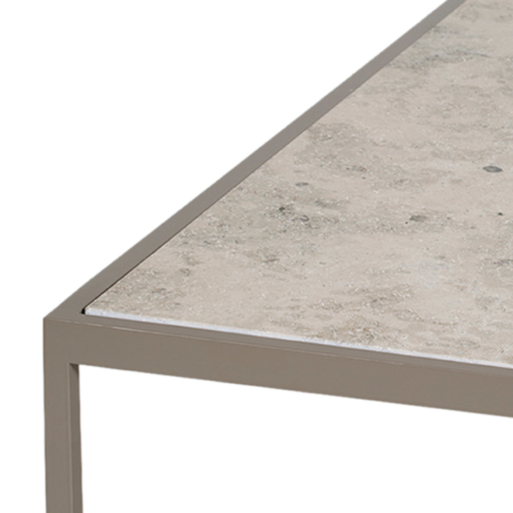 Tati Small Coffee Table: Stone Top