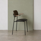Co Dining Chair with Armrest: Seat Upholstered