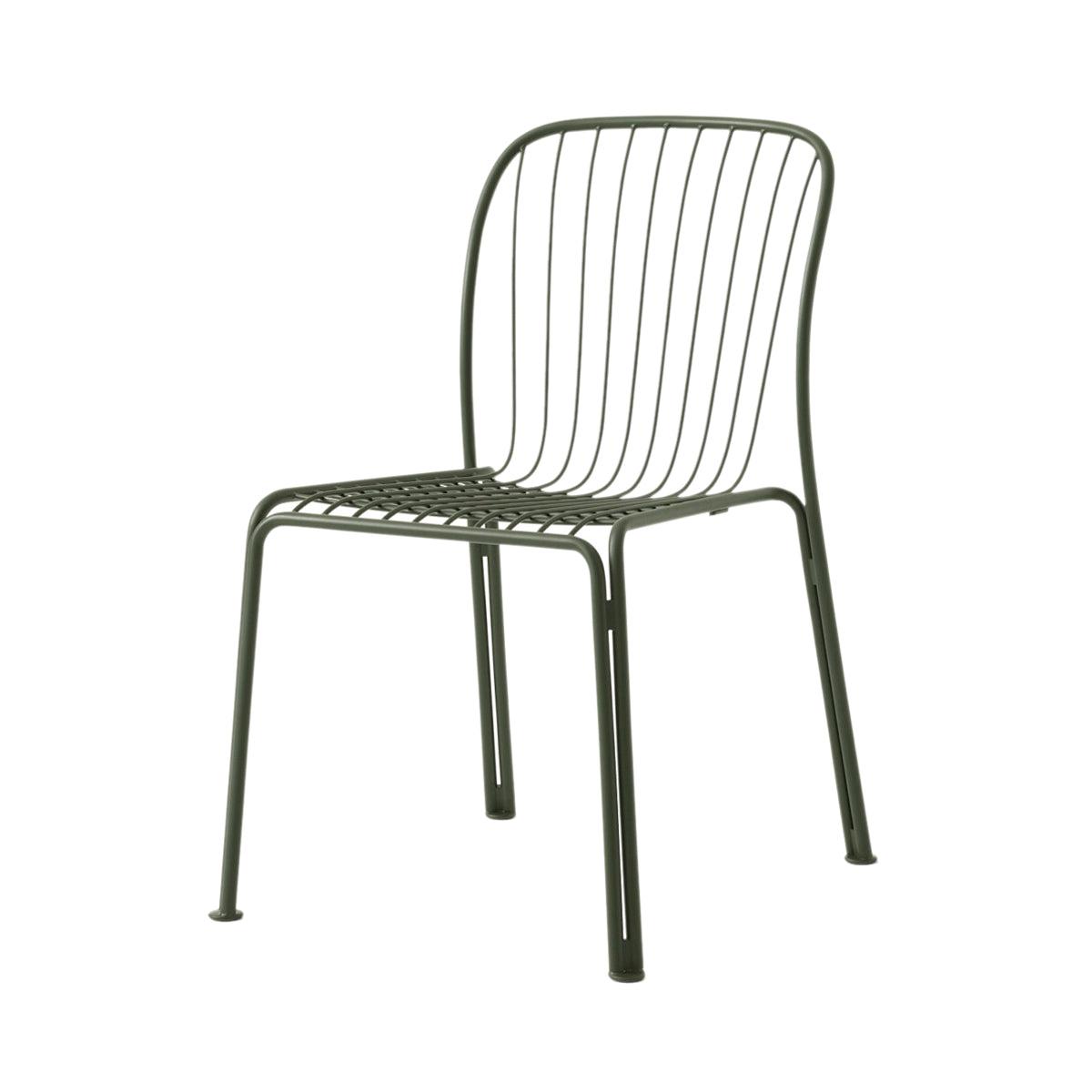 Thorvald SC94 Side Chair: Outdoor + Bronze Green + Without Cushion