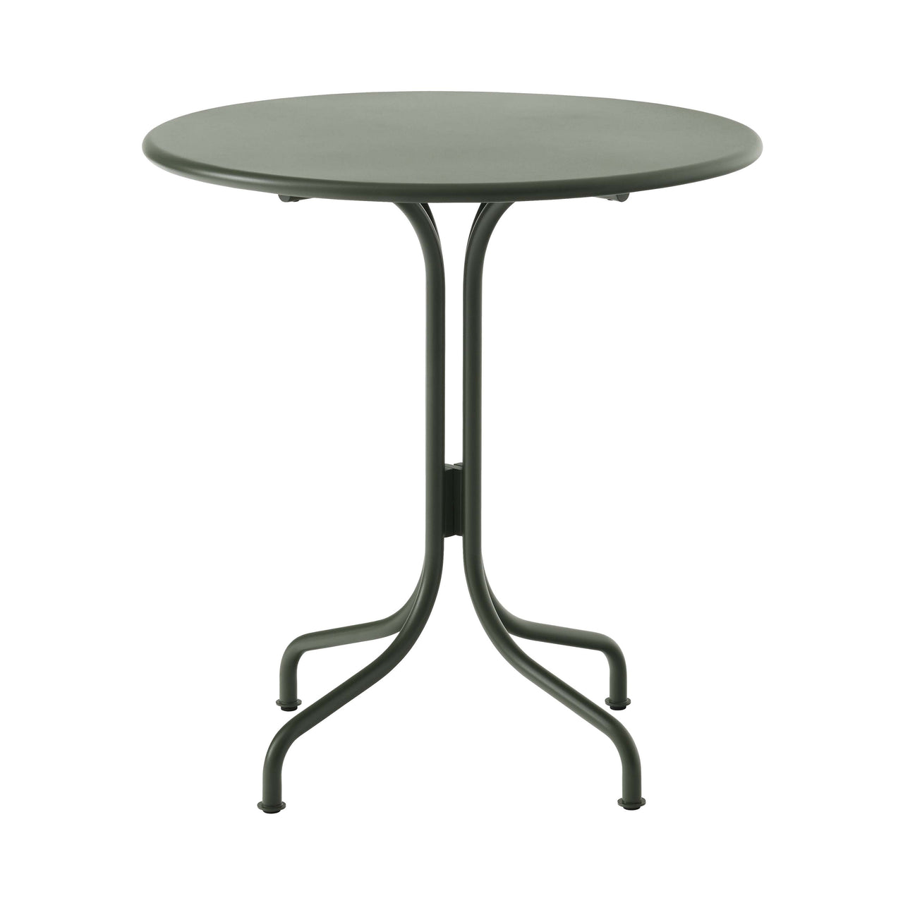 Thorvald SC96 + SC97 Cafe Table: Outdoor + Round + Bronze Green