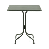 Thorvald SC96 + SC97 Cafe Table: Outdoor + Square + Bronze Green