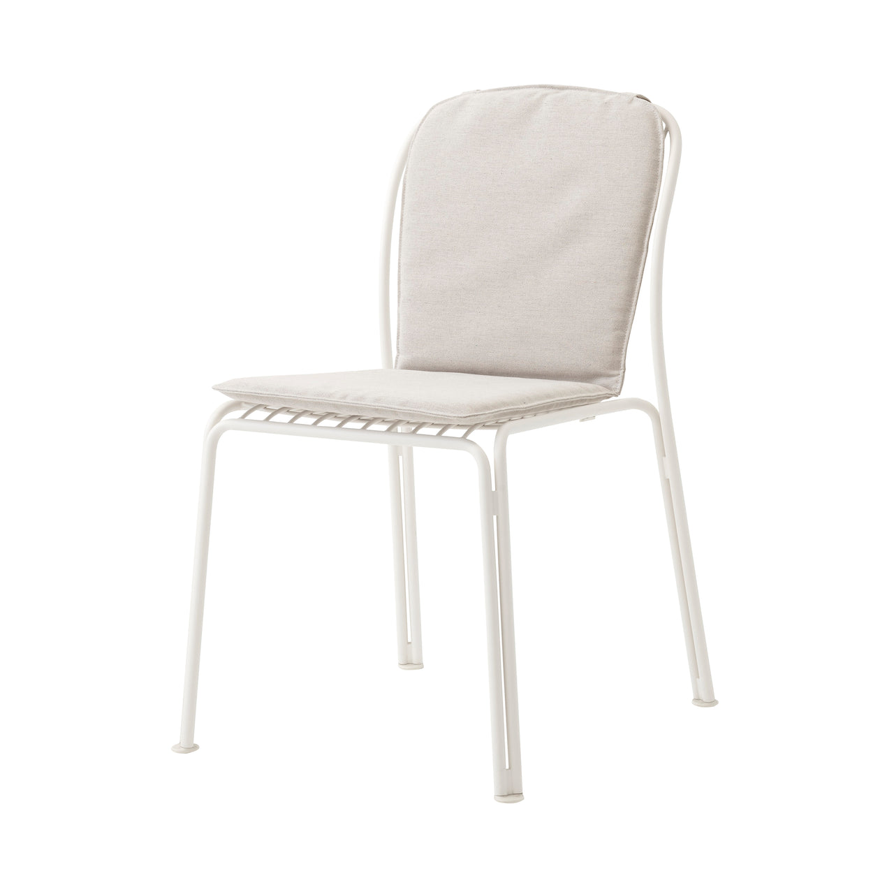 Thorvald SC94 Side Chair: Outdoor + Ivory + With Heritage Papyrus Cushion