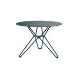 Tio Side Table: Round + Blue Green