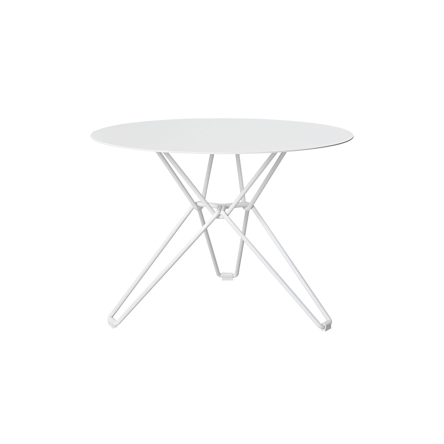 Tio Side Table: Round + White
