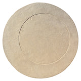 Trace Hand Tufted Round Rug: Extra Large + White