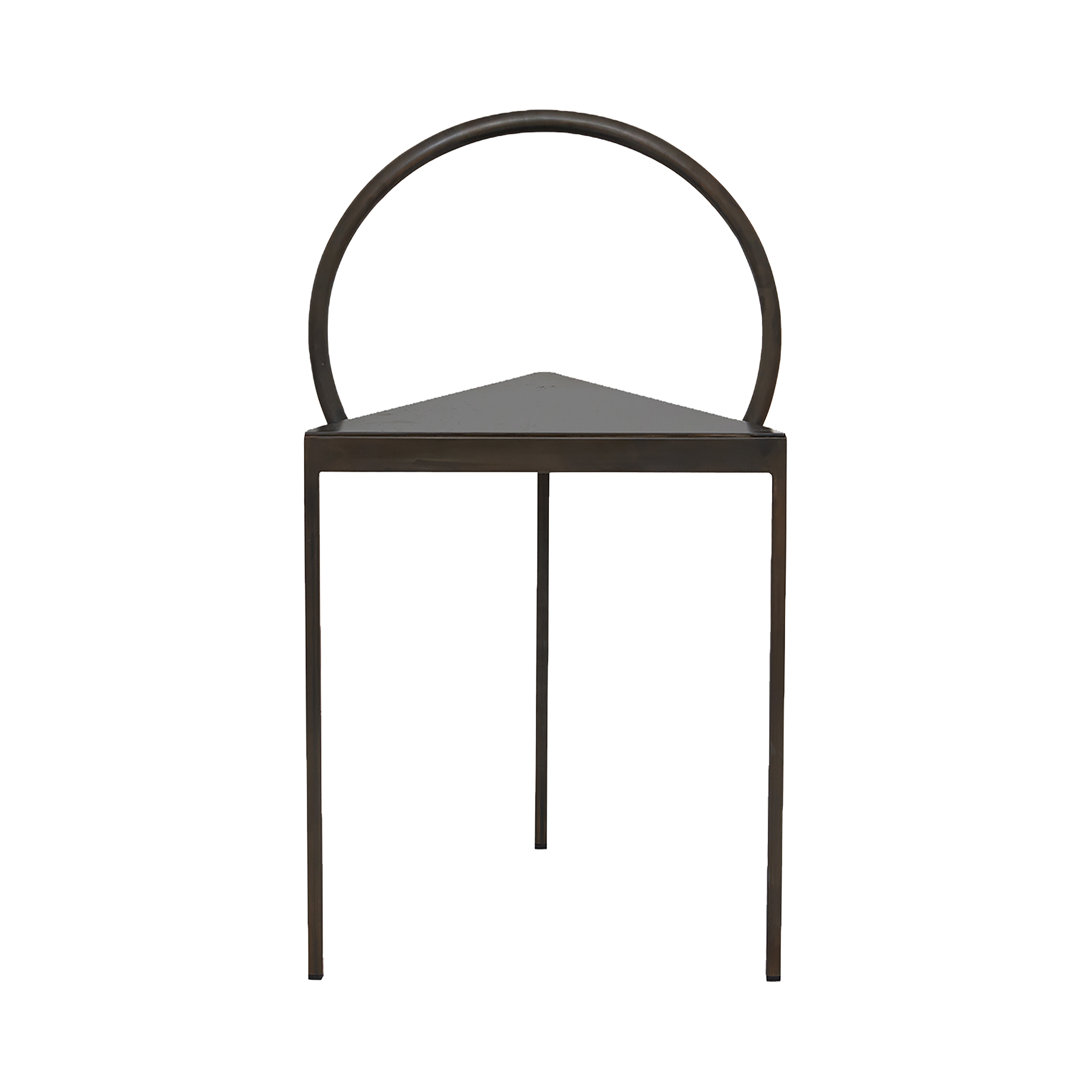 Triangolo Chair: Blackened Steel
