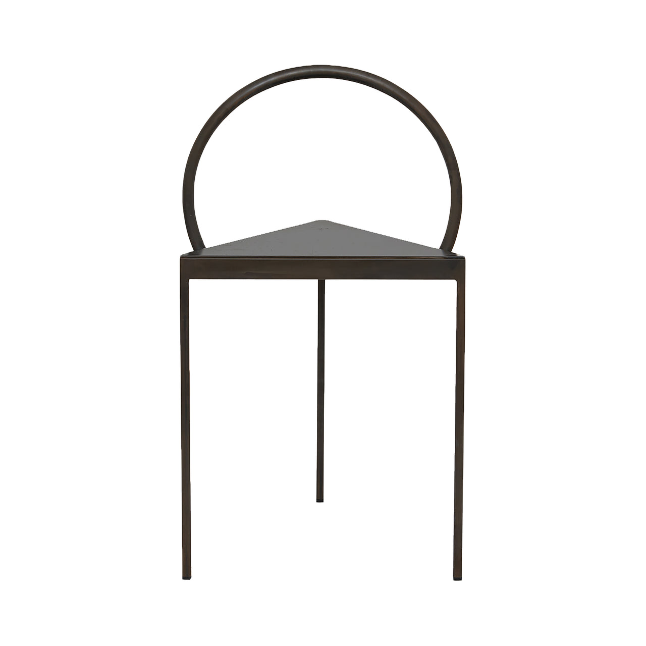 Triangolo Chair: Blackened Steel