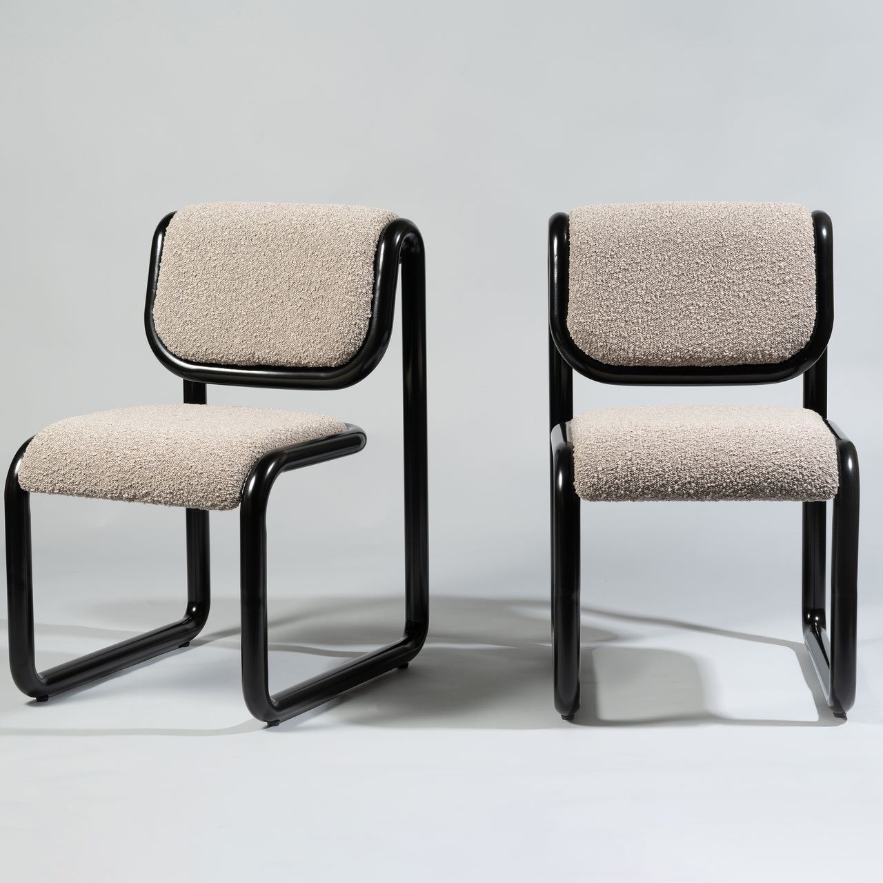 Tube Dining Chair: Upholstered