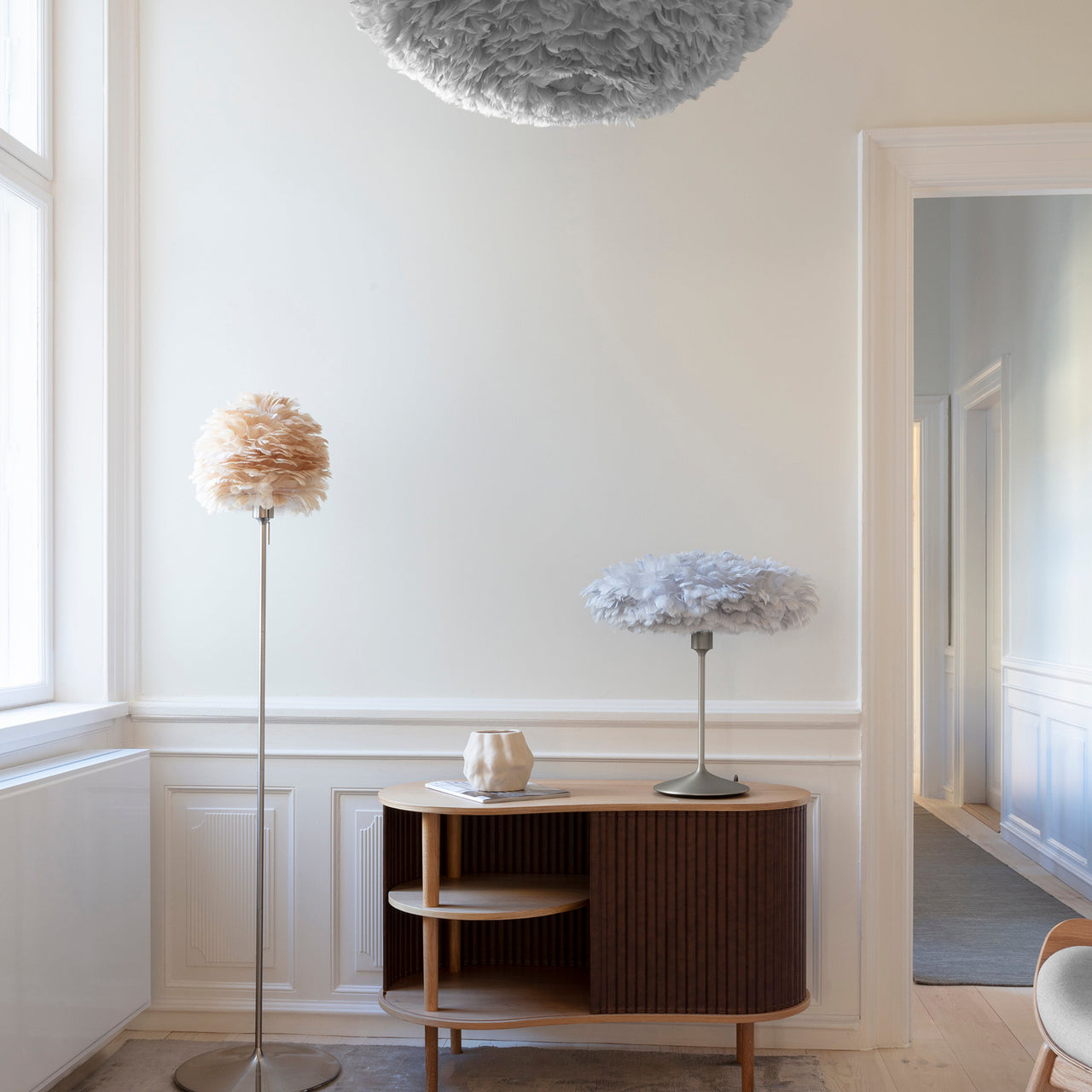 Eos Esther Champagne Table Lamp: Quick Ship