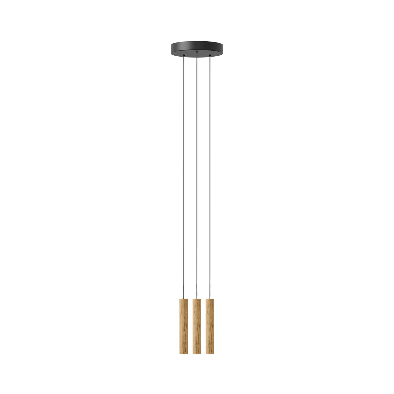 Chimes Cluster Pendant Lamp: Oak
