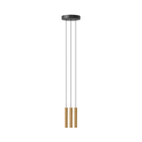 Chimes Cluster Pendant Lamp: Oak