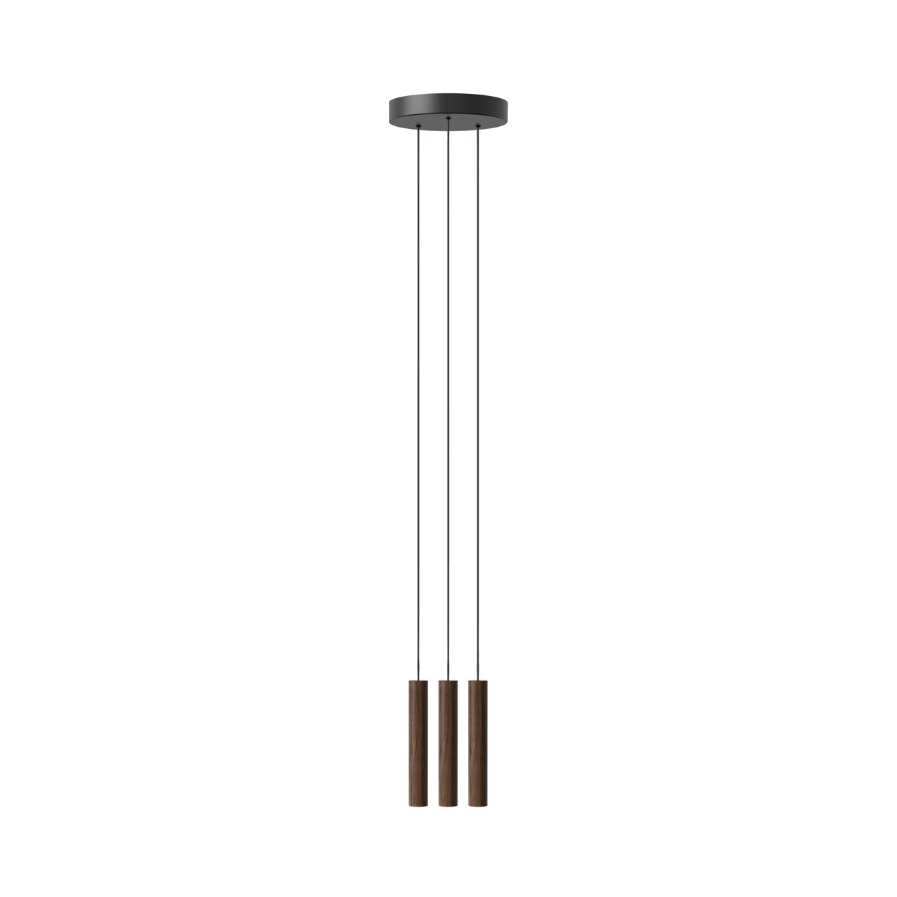 Chimes Cluster Pendant Lamp: Dark Oak