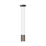 Chimes Cluster Pendant Lamp: Dark Oak