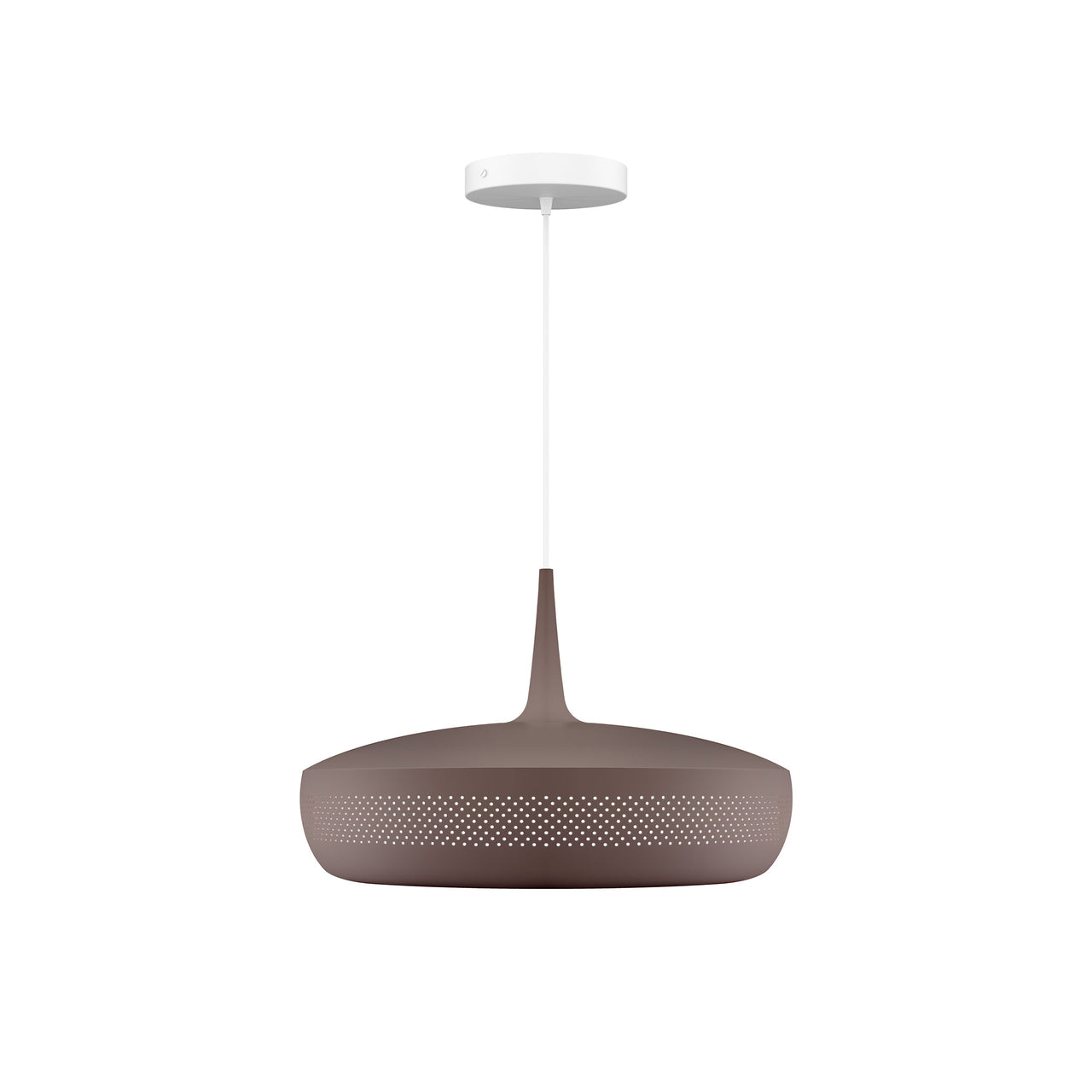 Clava Dine Pendant: Umber + White + Canopy