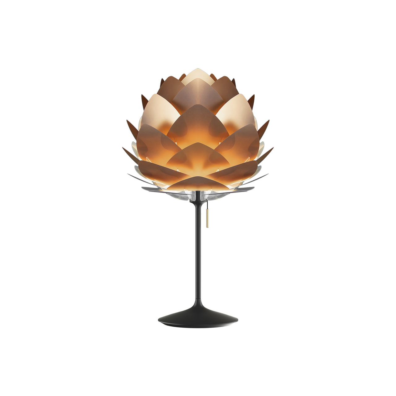 Silvia Champagne Table Lamp: Medium - 17.7