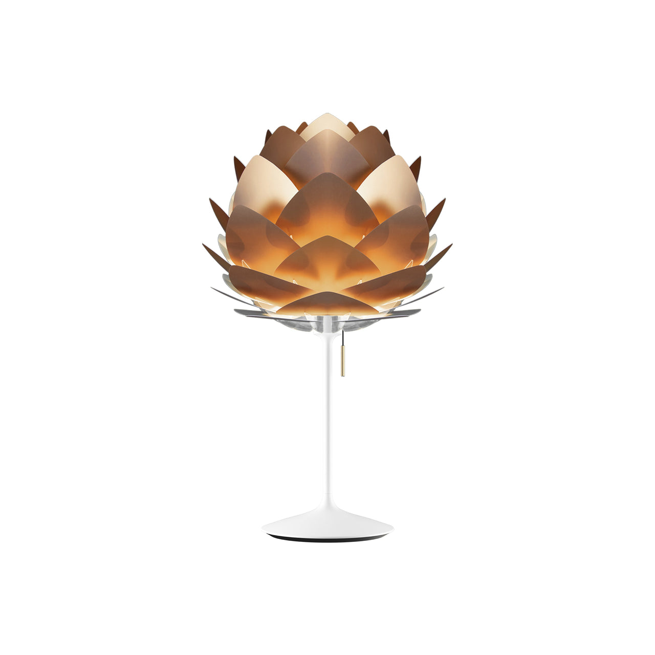 Silvia Champagne Table Lamp: Medium - 17.7